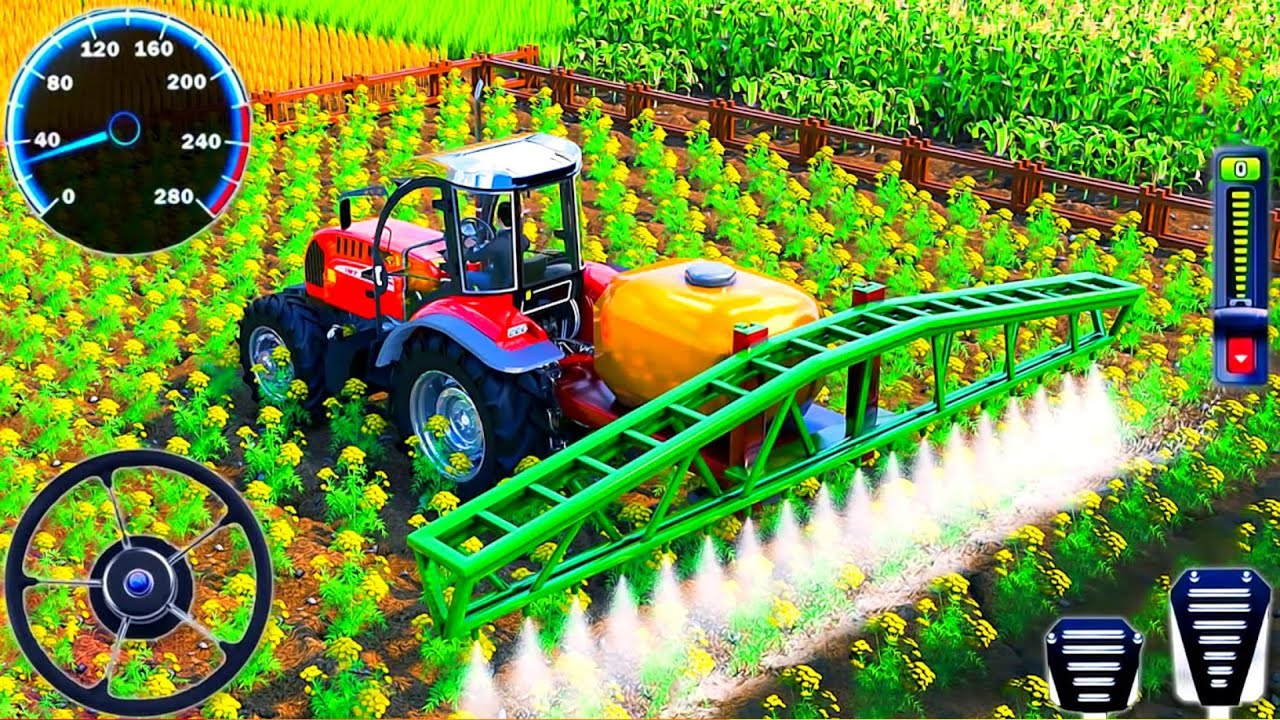 Real Tractor Farming Driving Simulator Wheat Harvester Transport Walkthrough Android GamePlay