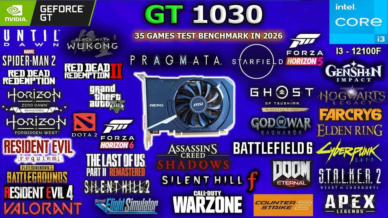 GT 1030 Tested 35 Games in 2026 // Still Worth and Strong? #gt1030 #gt1030benchmarks #gaming