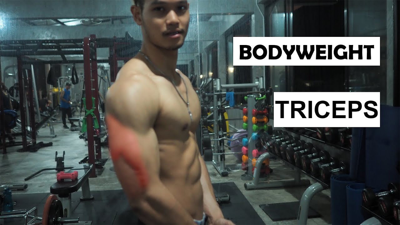 ท่าสร้างกล้ามหลังแขนแบบ Body Weight [Triceps Workout]