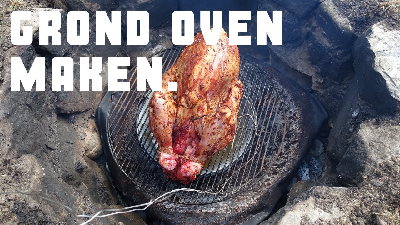Grond oven bouwen en een lam er op bereiden - Bbq Master