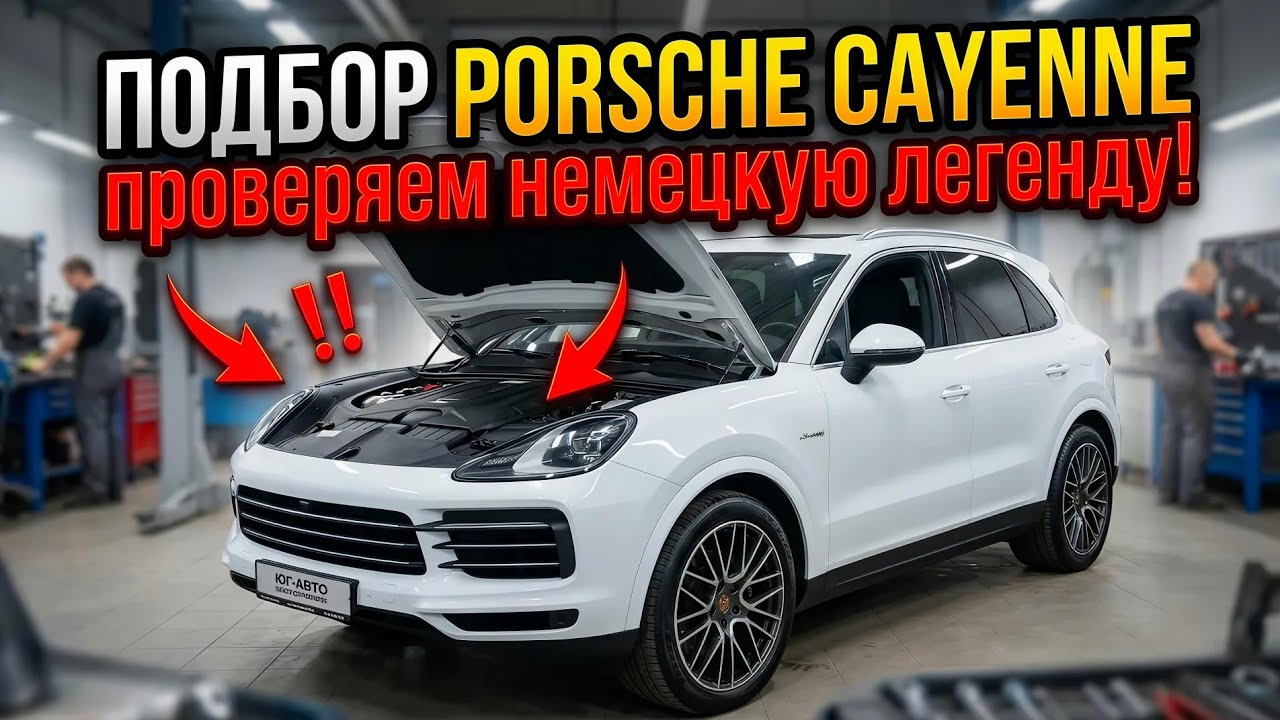 На осмотре Porsche Cayenne Hybrid. 