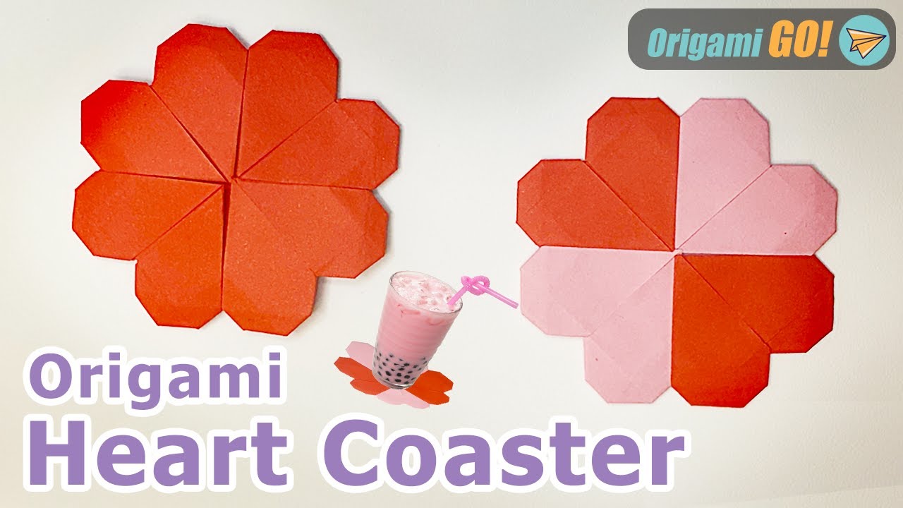 How to Make Origami Heart Coasters: Add a Touch of Romance to Your Drinks!
