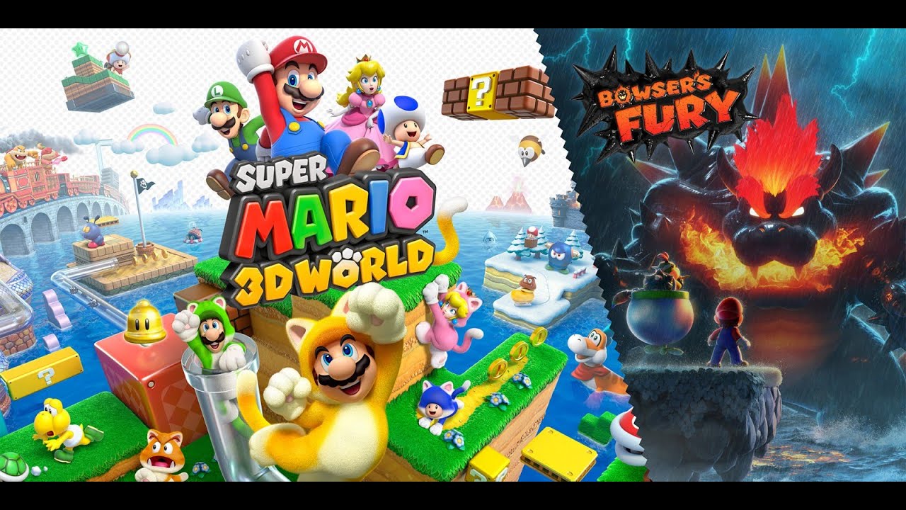 Super Mario 3D World + Bowser's Fury Full Game Walkthrough 100% - No Commentary (Bowser's Fury)
