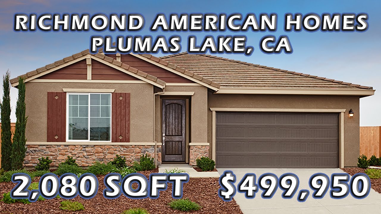 Richmond American Home| Agate Plan~2080 sqft| River Oaks, Plumas Lake | Sacramento Real Estate|$499K
