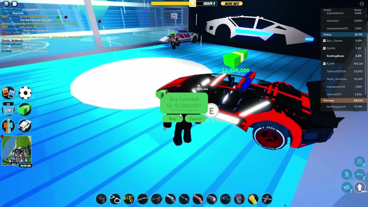 Buying Concept Car $2.5M | Roblox Jailbreak