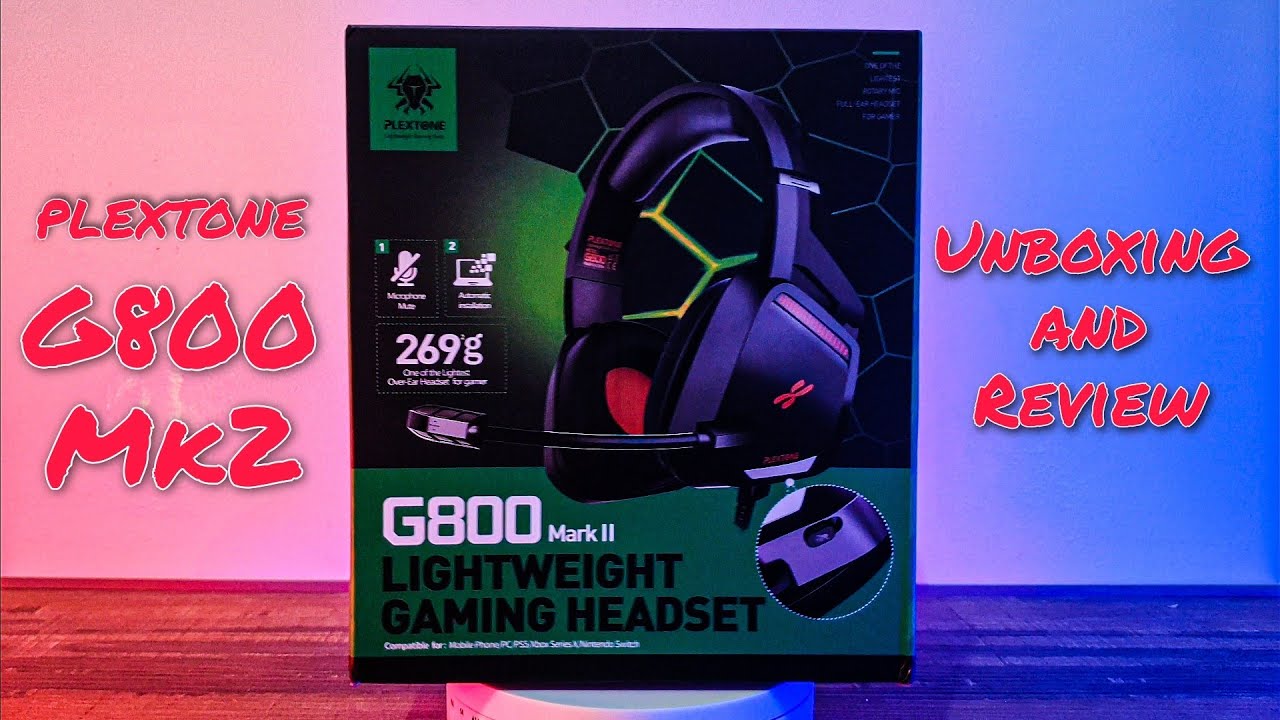 Plextone G800 Mk2 Lightweight Budget Gaming Headset Review and Unboxing