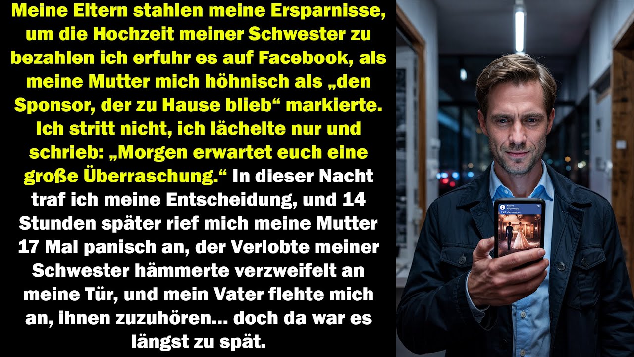 Meine Eltern stahlen meine Ersparnisse für die Hochzeit meiner Schwester… doch ich schlug zurück!