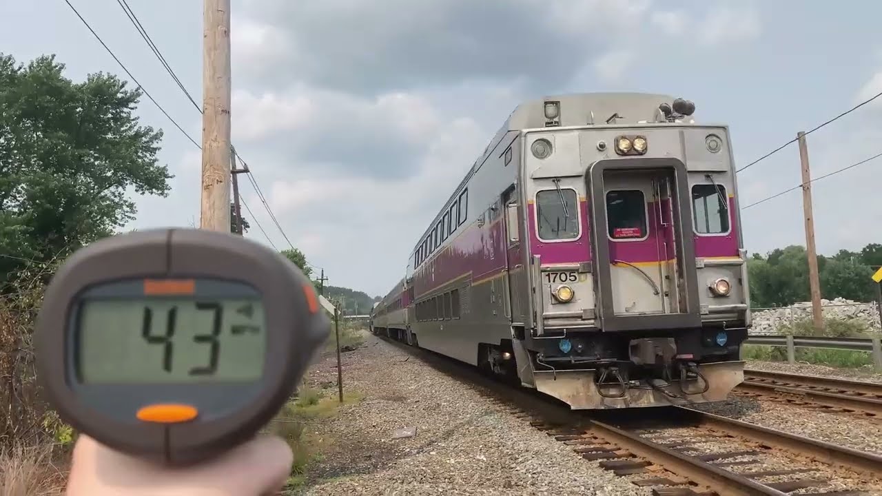 High speed Amtrak & MBTA at Crossroads, MA