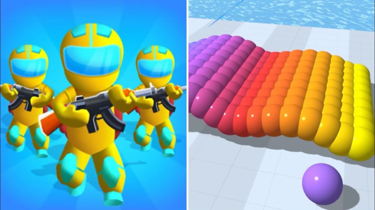 Gun Clash 3D Vs Canvas Run🔥🌈🔥Max Levels Walkthrough Mobile Gameplay Ty65