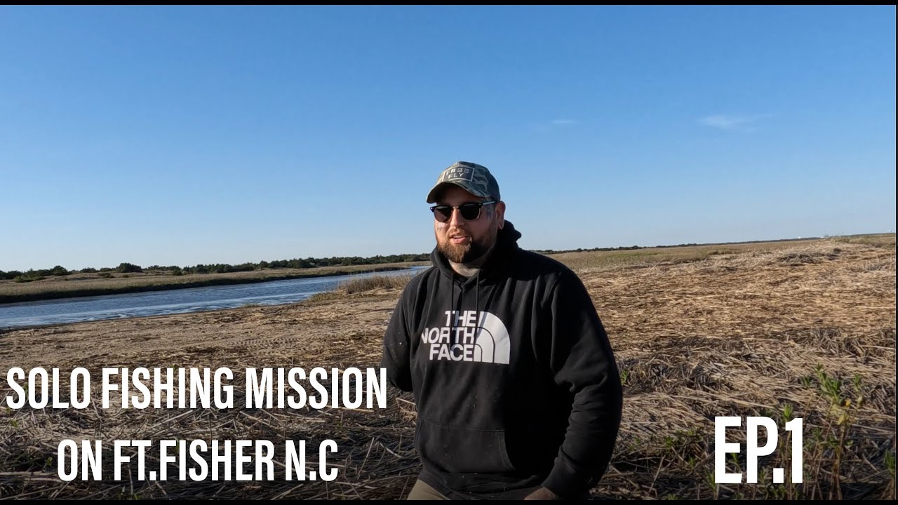 SOLO FISHING/4x4 MISSION catching Redfish at Fort Fisher State Park EP. 1