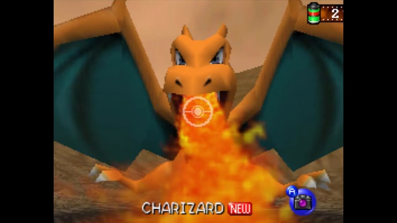 Pokemon Snap N64 Playthrough Volcano Course (Part 3 of 8 ALL 63 Pokemon)
