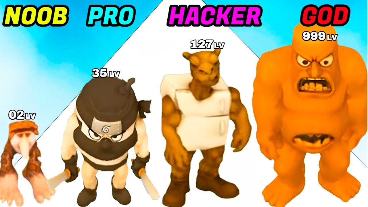 Memerots Evolution Run 3D - NOOB vs PRO vs HACKER vs GOD