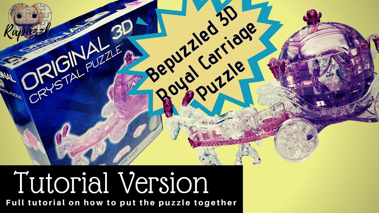 Bepuzzled 3D Crystal Puzzle- Royal Carriage- Tutorial Version