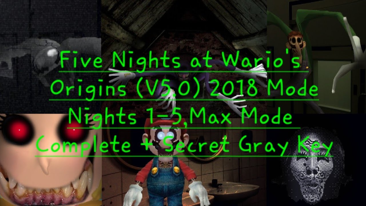 Five Nights at Wario's Origins (V5.0) 2018 Mode Full Gameplay!