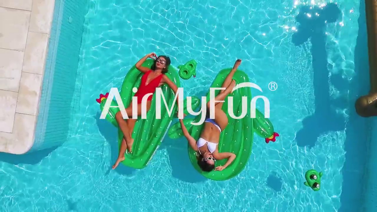 Matelas Gonflable d'Eau G&eacute;ant - Cactus L120 cm - Air My Fun