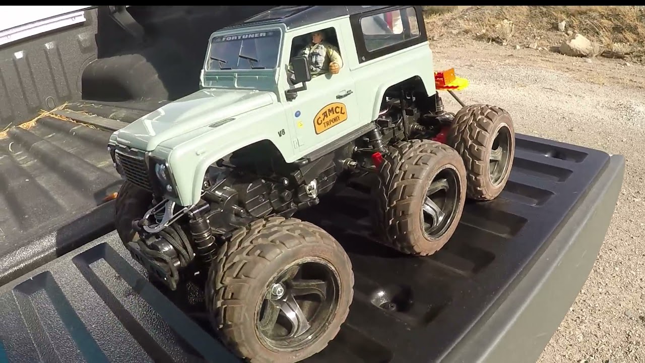 50 SUB Special! Tamiya G6-01TR Dynahead 6x6x4ws Custom Defender 90 Hardbody Recovery Vehicle. Cheers
