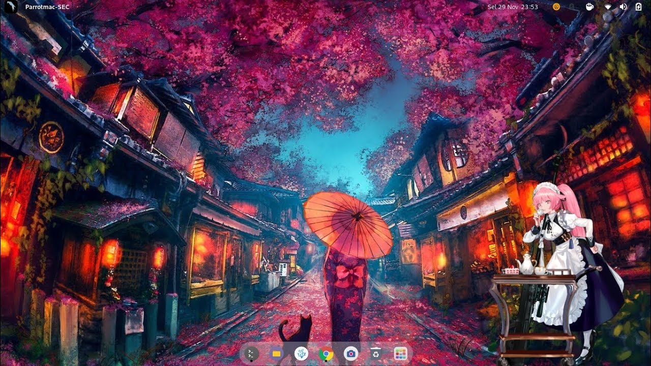 CUSTOMIZATION DESKTOP PARROT OS HOME LIKE MacOS