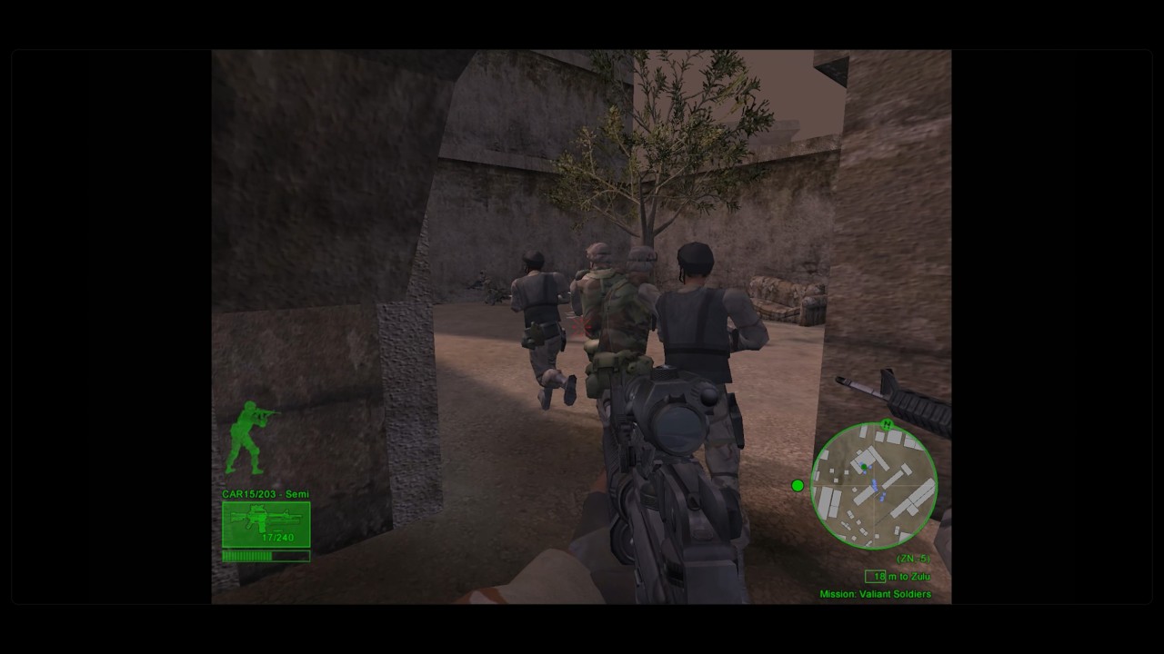 Delta Force: Black Hawk Down - #13 Valiant Soldiers. No Comments, No Saves Gameplay. (Fedora Linux)