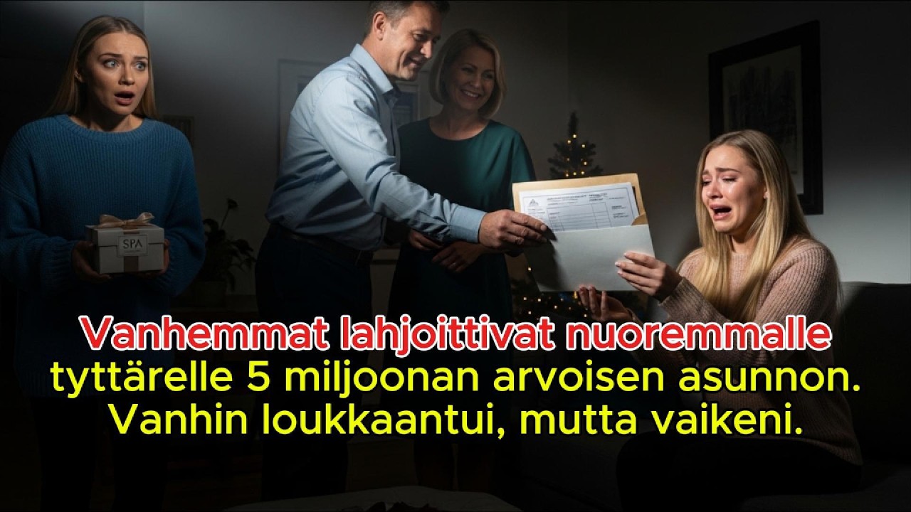 Vanhemmat antoivat nuoremmalle asunnon – vanhempi loukkaantui, mutta vaikeni.