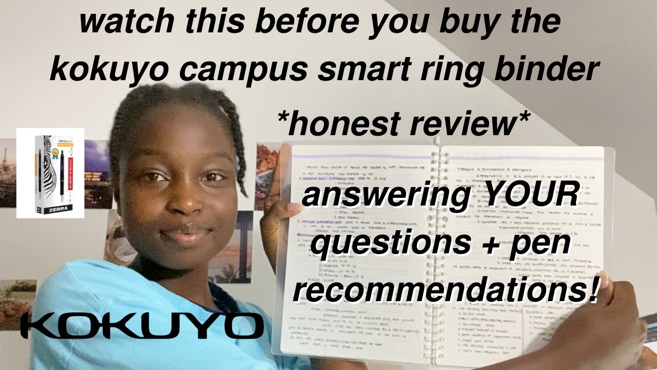 kokuyo campus smart ring binder detailed review after 1 year + 5 pen recommendations | zebra sarasa