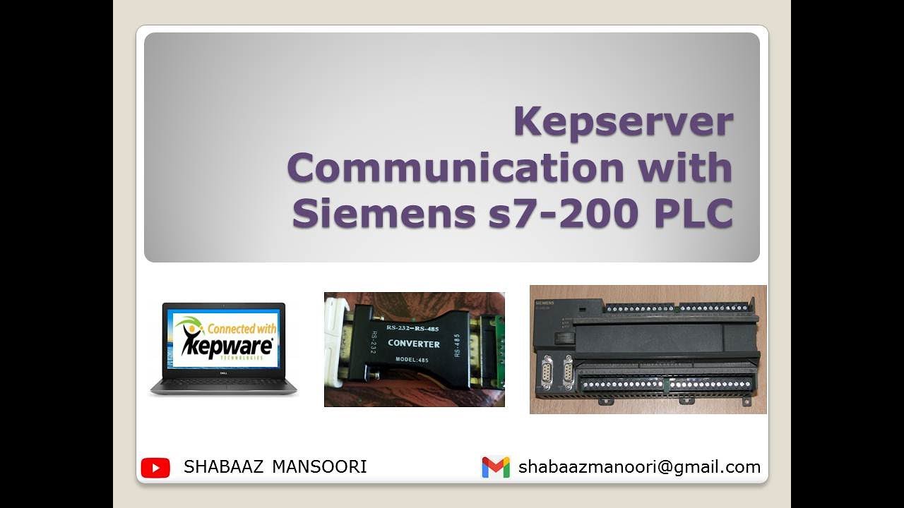 |Siemens| |PLC| |S7 200| |COMMUNICATION| WITH  |Kepserver|  |kepware|