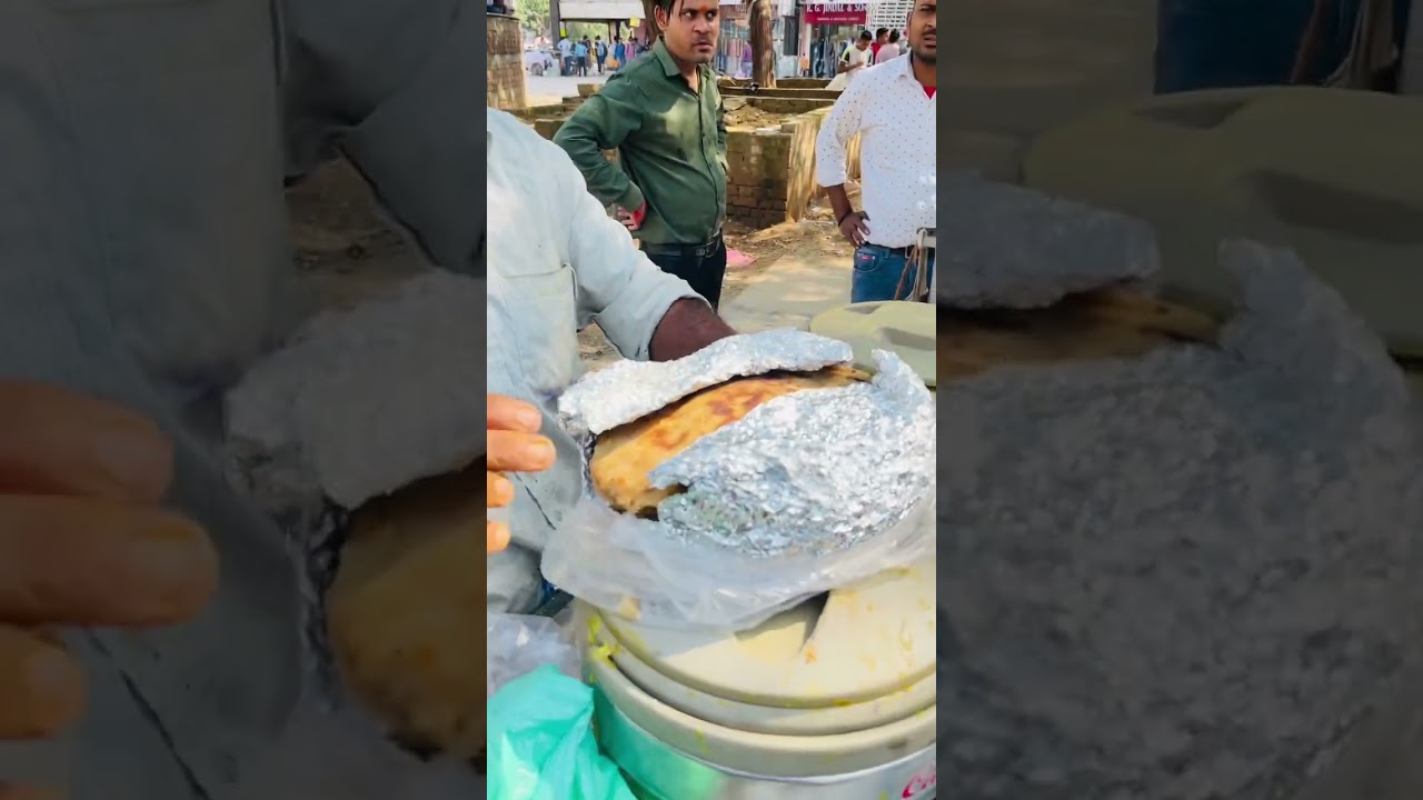 Manoj bhai ka khana aur aloo paratha 🫓😋 #shorts #viral #trend #cyclewalithali #manojcyclewalithali