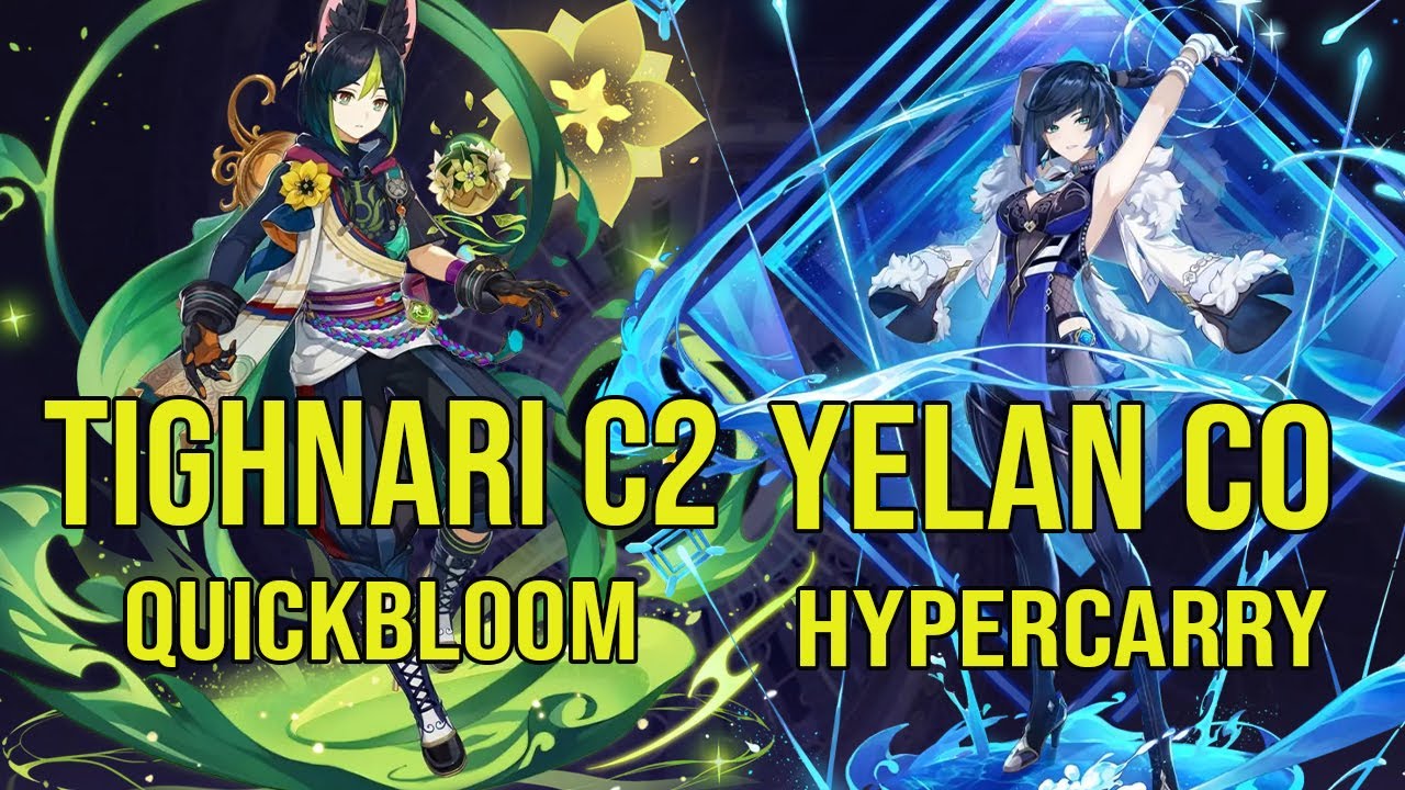 Tinghari C2 Quickbloom & Yelan C0 hypercarry floor 12 abyss 4.8 genshin impact