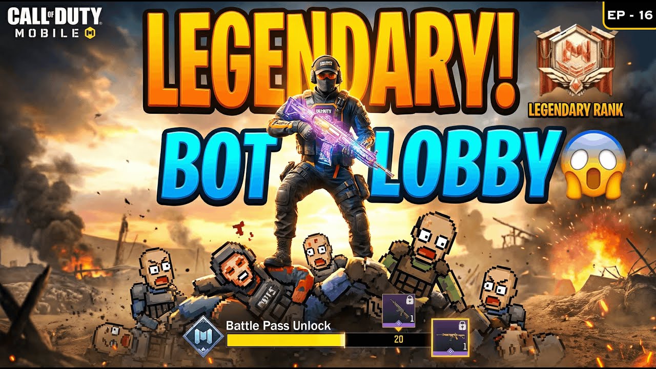 LEGENDARY BOT LOBBY EXPOSED 🤯 | Free Rank Push?! | COD Mobile EP-16