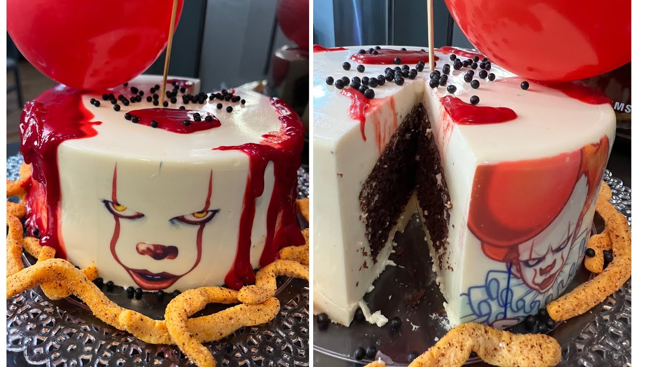 “Gelatina del Payaso IT: ¡Increíble Postre Terrorífico para Halloween!”🎃👻 #halloween #receta #postre