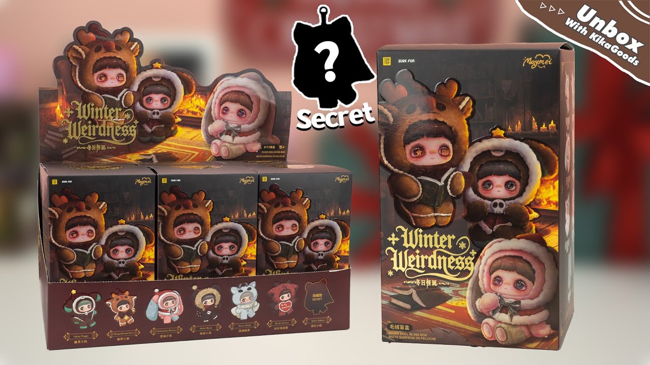 Распаковка плюшевой игрушки MayMei из серии Winter Weirdness в закрытой коробке #kikagoods #unbox...