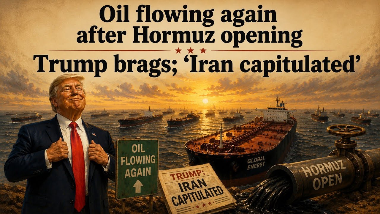 Hormuz Reopens, Oil Flows Again: Trump Says Iran Has Capitulated
