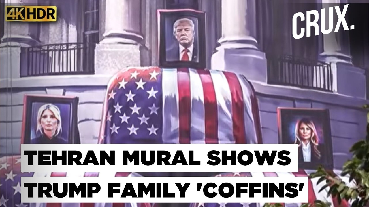 Tehran Mural Shows Trump, Melania, Ivanka 'Coffins' as Iran Lawmakers Demand  Khamenei Revenge | 4k