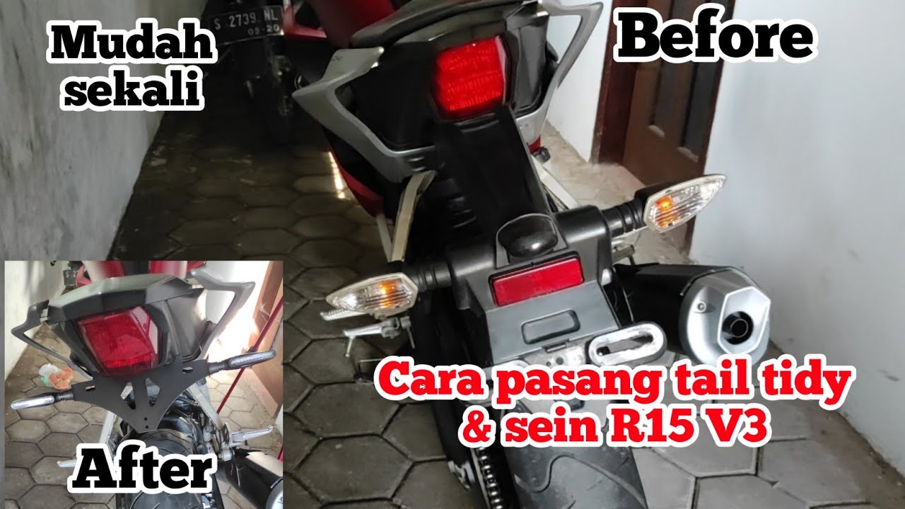 CARA PASANG TAIL TIDY & SEIN VARIASI DI R15 V3 #ErwinMotovlog