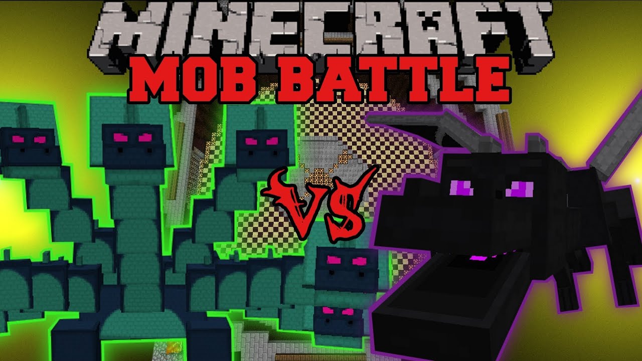 Эндер Дракон против Гидры - Битвы мобов в Minecraft - Битва на арене - Мод «Сумеречный лес»
