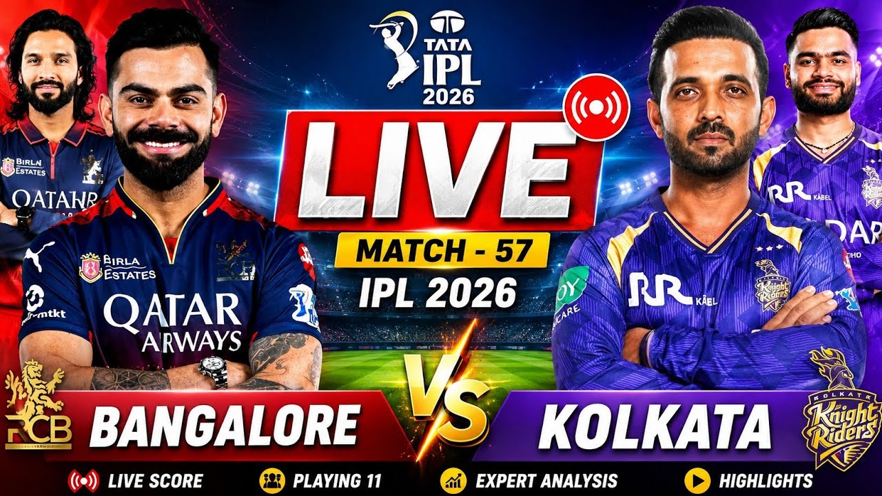 TATA IPL 2026 🏆 | RCB vs KKR | Match - 57 | Hindi Highlight | Game Changer 5👍