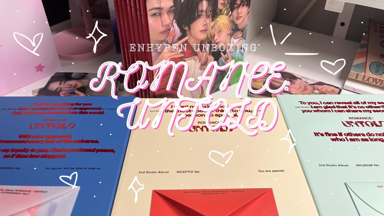 *:･ﾟENHYPEN - Romance: Untold ARCANUM ✧ CONCESSIO ✧ INCEPTIO ✧ ENGENE VER ✧ unboxing [All versions]