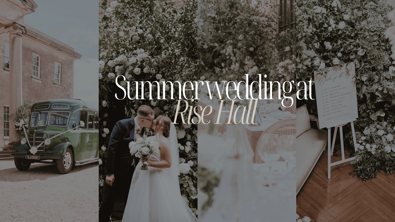 Summer Wedding at Rise Hall, Yorkshire | Luxury country house wedding venue