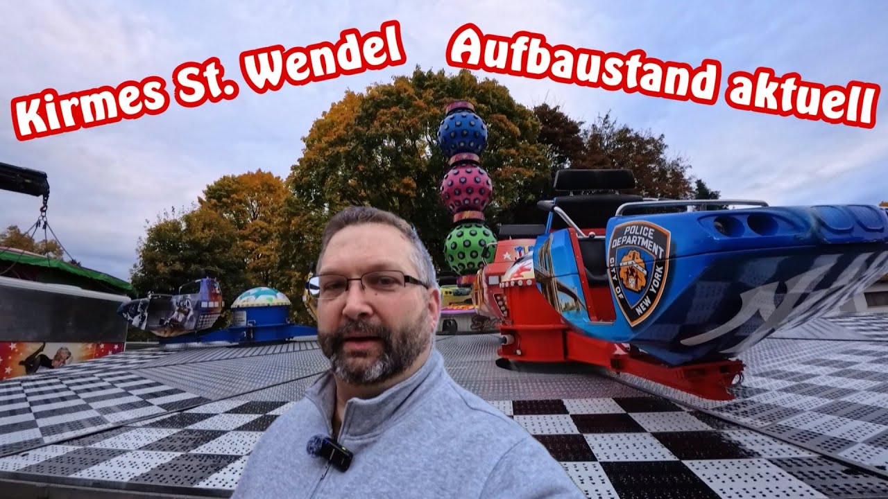 Bald geht's los - ein wenig Aufbauimpressionen von der Kirmes St. Wendel 2025