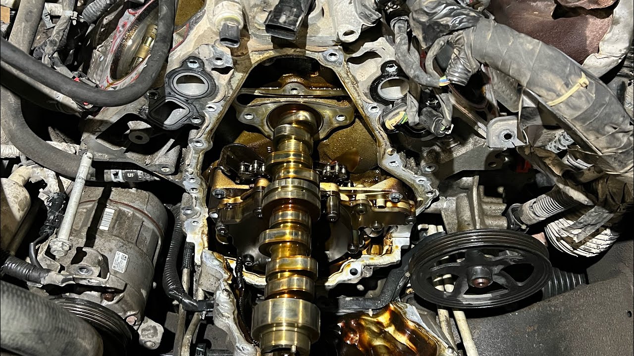 Снятие распредвала на двигателях Chevy L83 L86 5.3 6.2 2014-2020 годов выпуска БЕЗ снятия поддона...