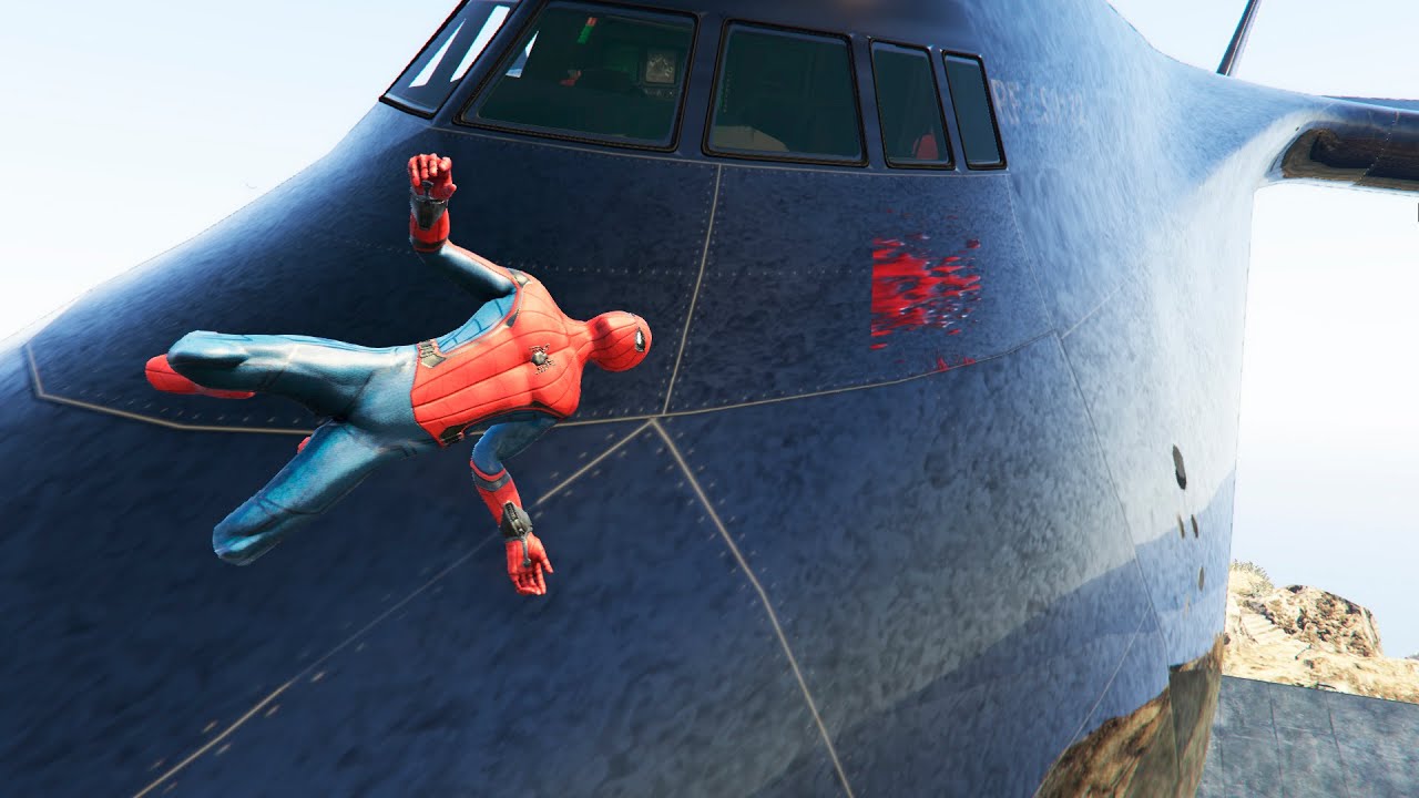 GTA 5 Epic Plane Crashes & Spiderman Ragdolls Ep.65 (Euphoria Physics | Funny Moments)