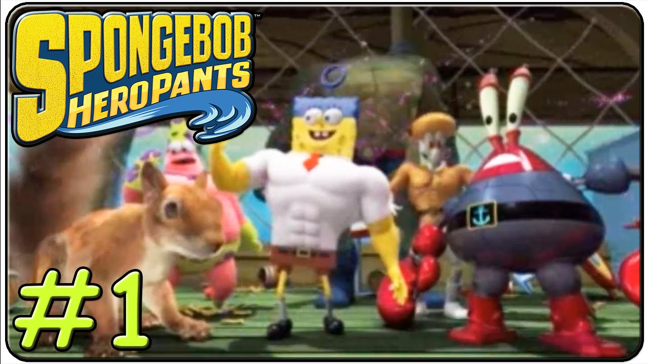 Spongebob Heropants 100% Walkthrough Part 1 Level 1 (3DS)