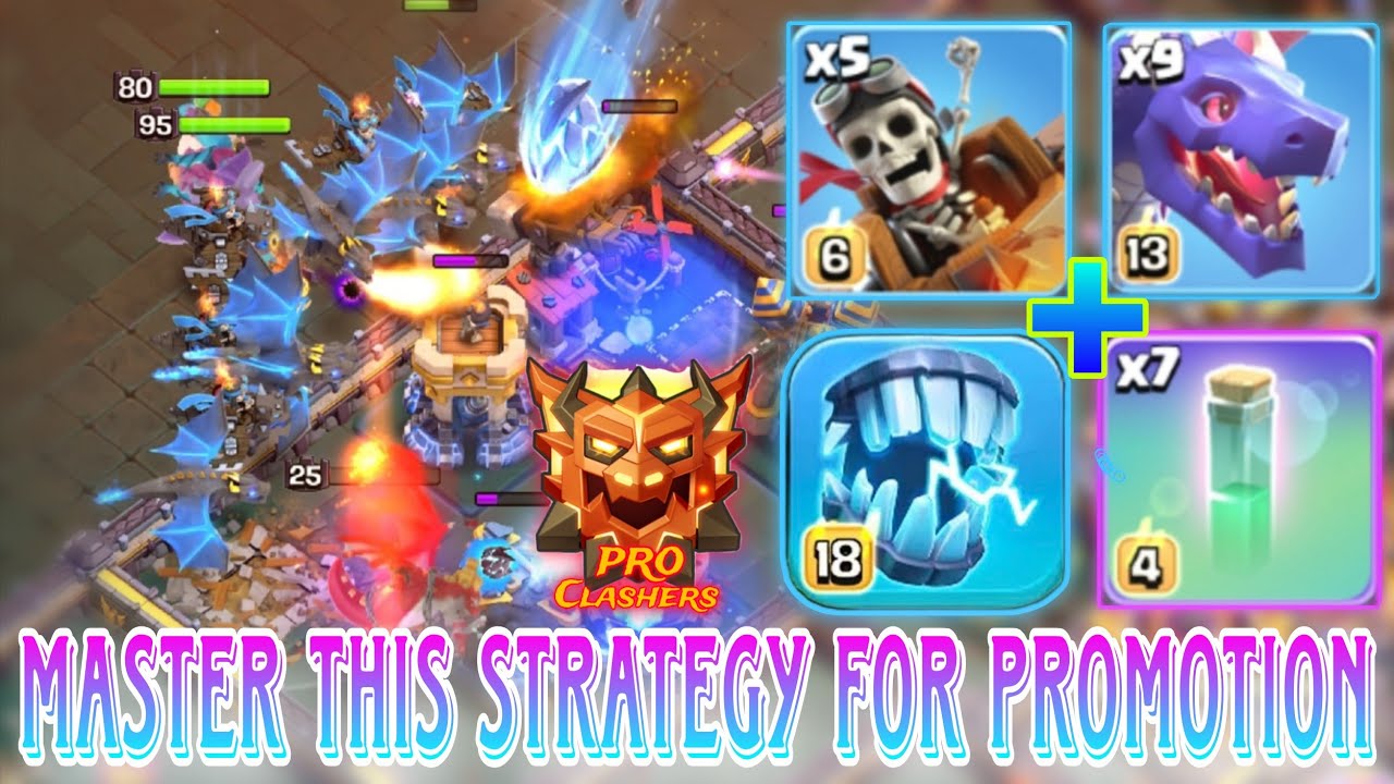 Must Learn This DD Charge+HYDRA Strategy For Easy Promotion To Ranked Legend League 1. Army 👇