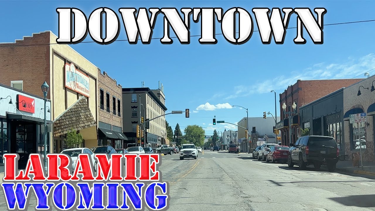 Laramie - Wyoming - 4K Downtown Drive
