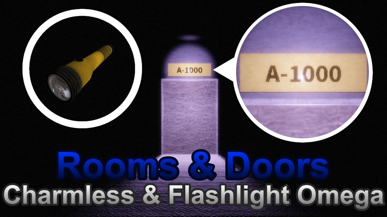 Default Flashlight & Charmless Omega (A-900 to A-1000) | Rooms & Doors | Roblox