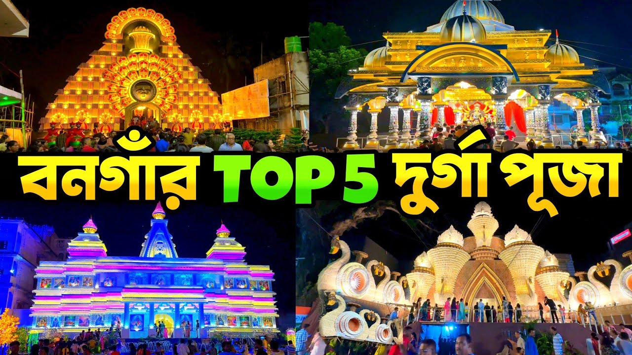 Bongaon Durga Puja | Bonga Durga Puja Top 5 Theme Light Show 😱🎉🥰