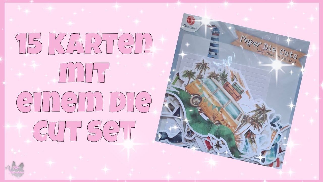 💕 15 Karten mit einem Die Cut Set 💕 von Action 