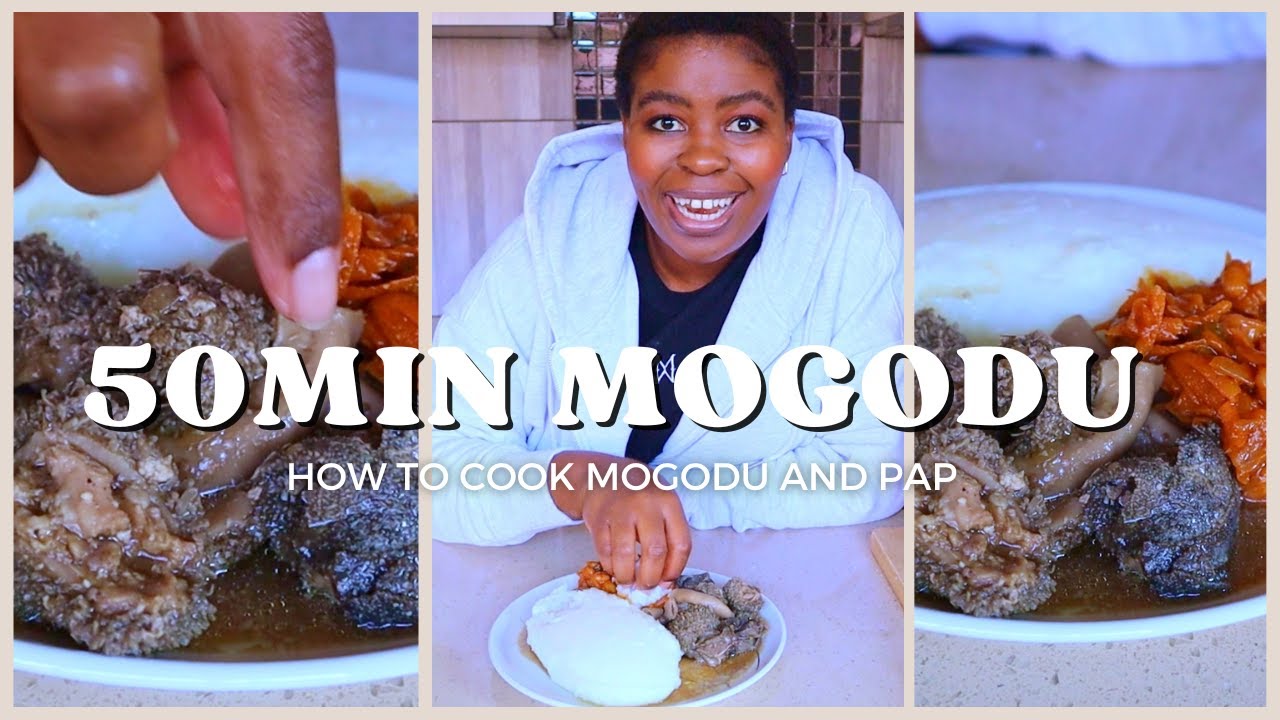 Mogodu In Minutes...How to cook mogodu in a pressure cooker/How to cook pap.A South African delicacy