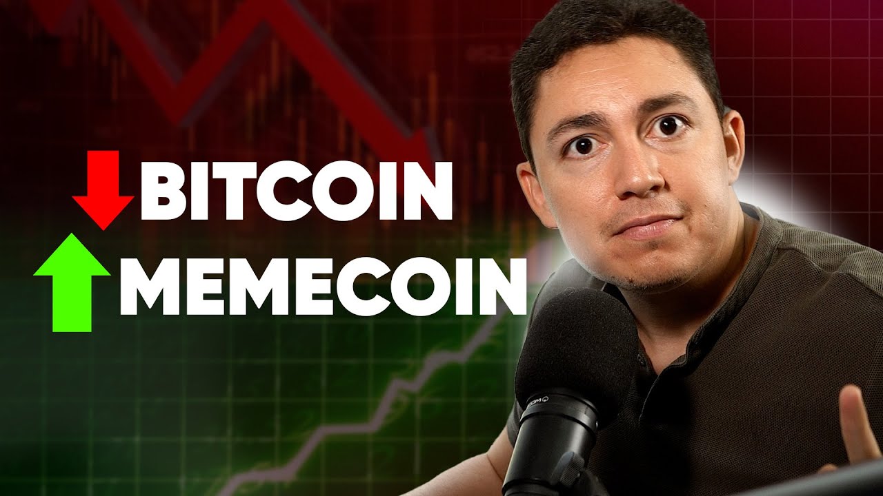 BITCOIN CORRIGINDO E MEMECOINS EXPLODINDO!!!