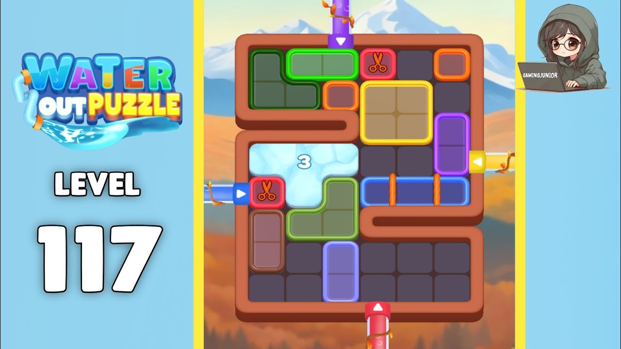 Water Out Puzzle level 117 solution