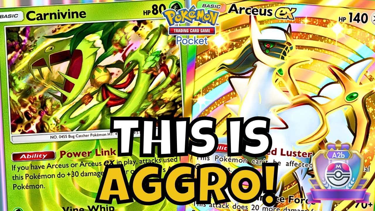 Tournament Winning CARNIVINE Deck Gets You FREE Wins at Master! | Pokemon TCG Pocket